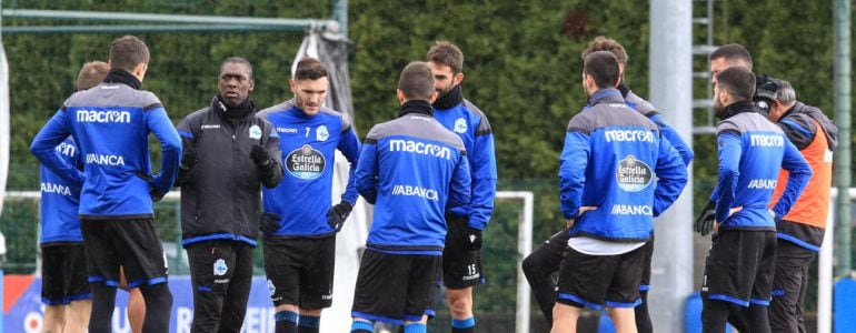 Entrenamiento del Deportivo 