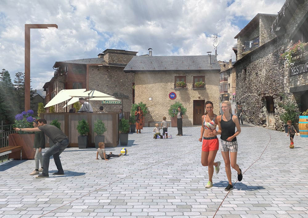 Render de l'embelliment de Soldeu.