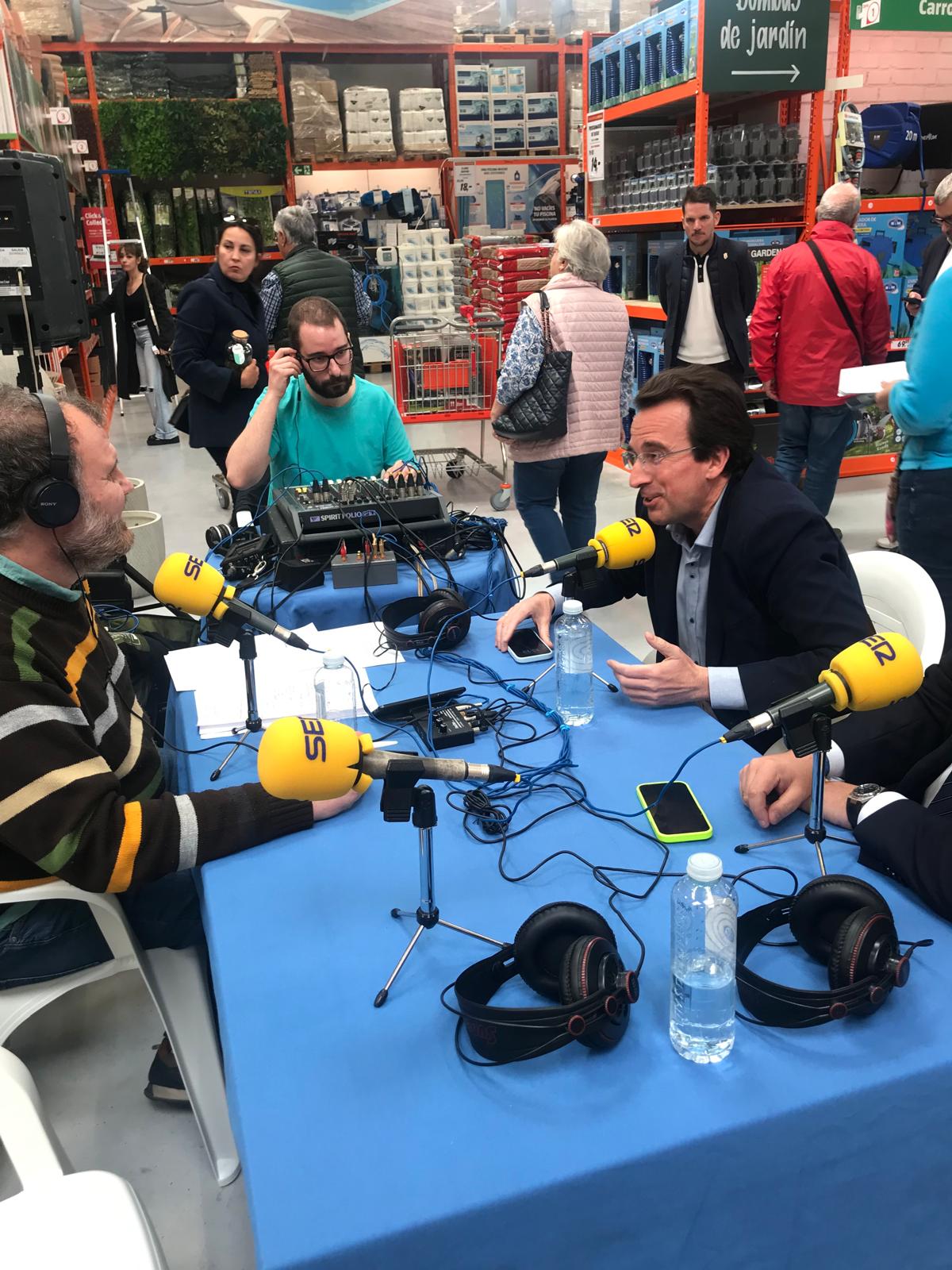 El alcalde de Leganés, Miguel Ángel Recuenco, durante su intervención en Hoy por Hoy Madrid Sur