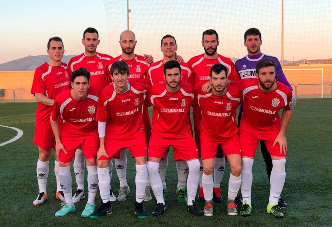 Once inicial del CD Úbeda Viva en su visita a Arroyo del Ojanco