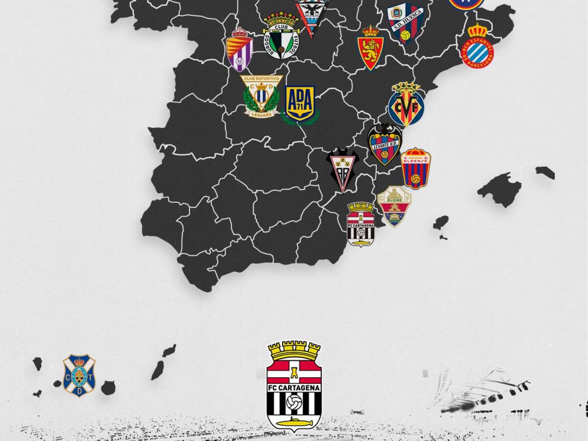 El FC Cartagena será el equipo peninsular que más kilómetros haga de toda LaLiga Smartbank