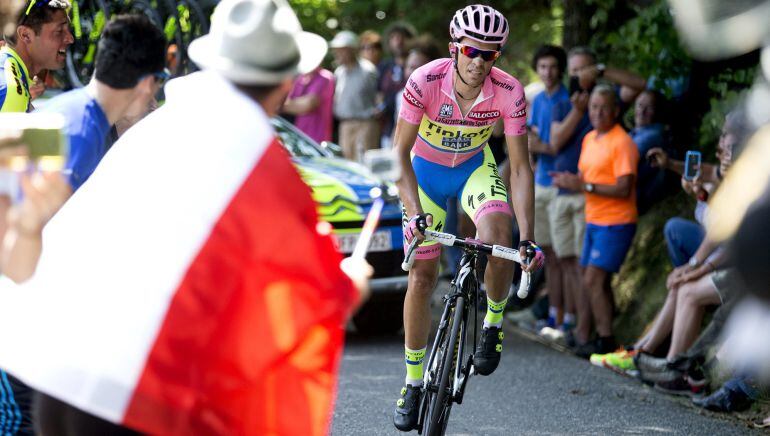 El español, en la decimoctava etapa del Giro de Italia. 