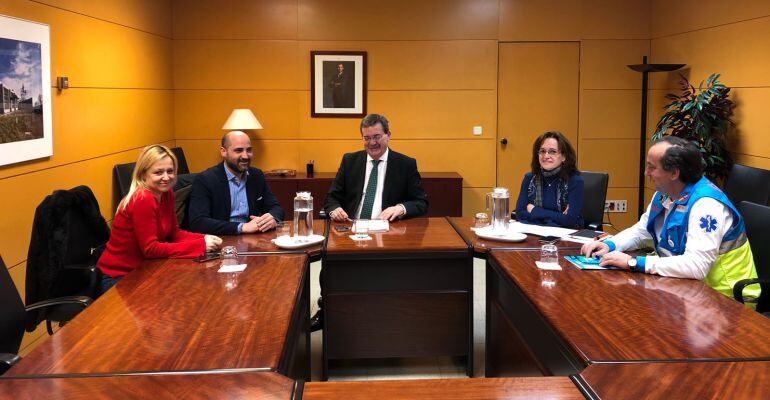 Reunión entre responsables del Ayuntamiento y la Comunidad de Madrid