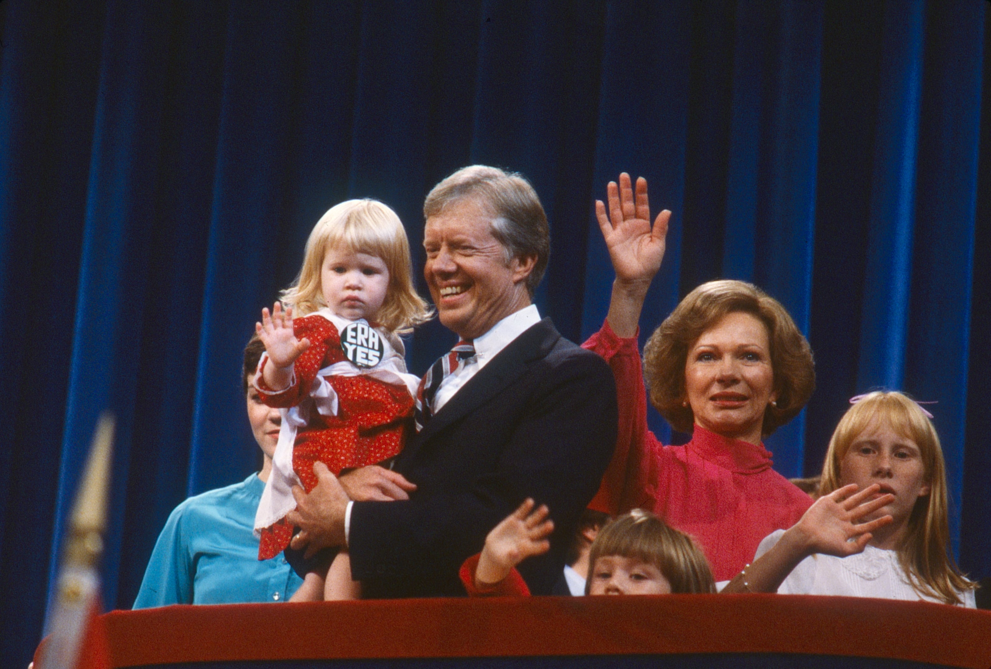 Jimmy Carter y su familia.