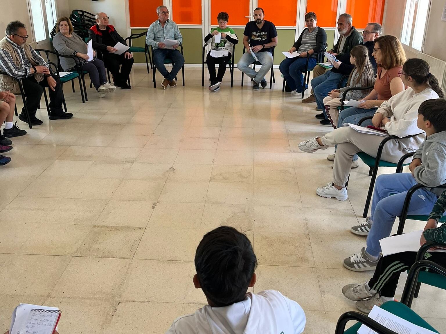 Voluntarios acompañantes de Pedro Muñoz