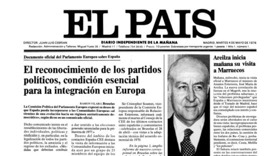 FOTOGALERÍA: 40 portadas de &#039;El País&#039; para celebrar su 40 aniversario.