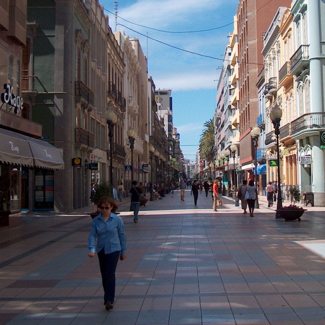 Calle Triana en Las Palmas de Gran Canaria. 