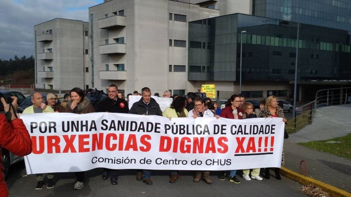 Los pacientes gallegos, hartos de los colapsos