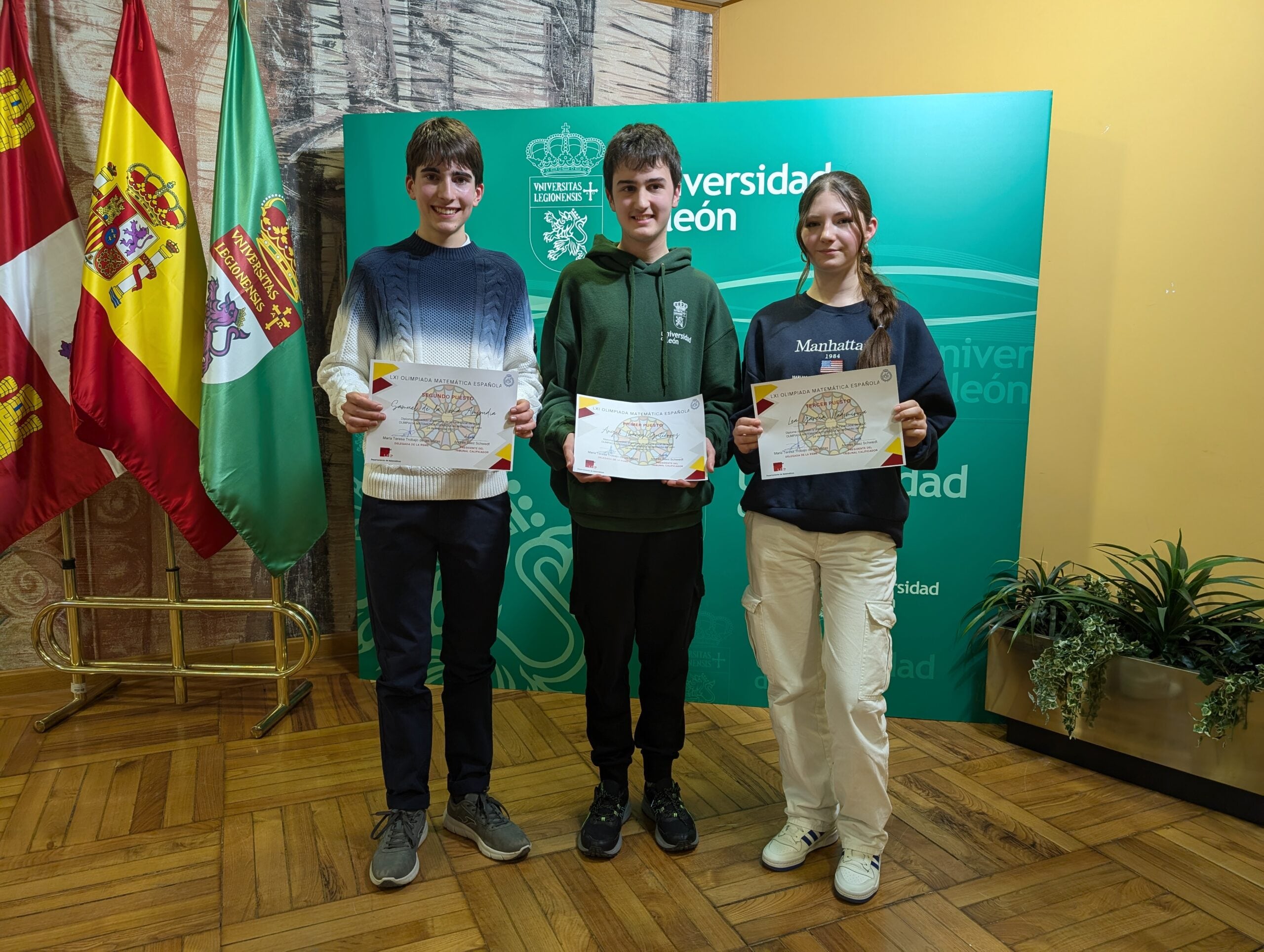 Ganadores de la fase provincial de la Olimpiada Matemática en León