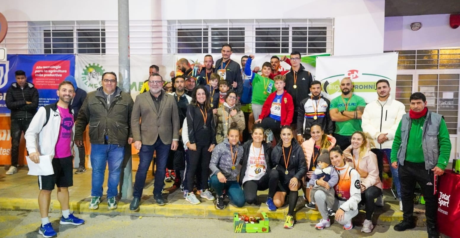 El podio final tras una carrera muy divertida.