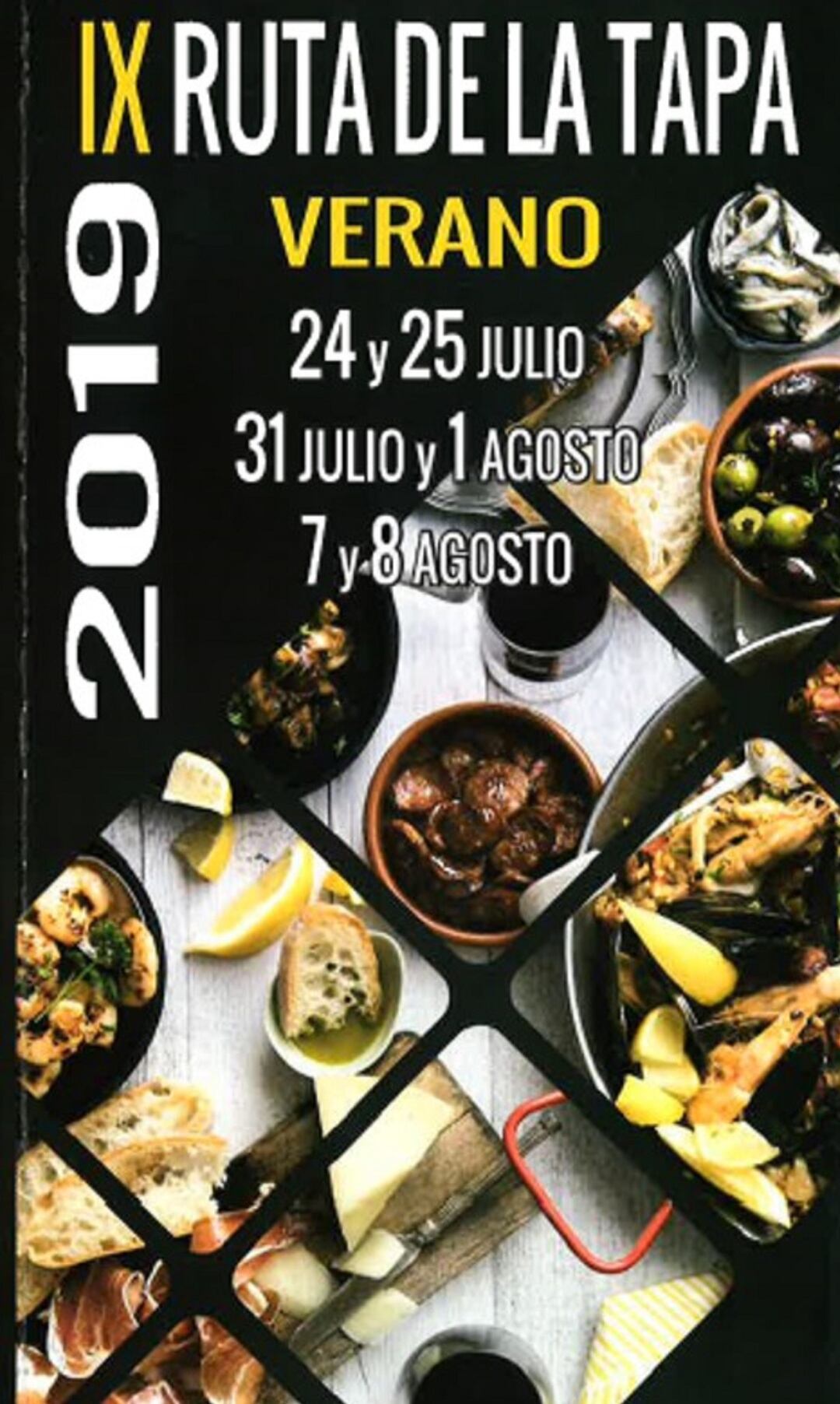 Cartel anunciador de la IX Ruta de la Tapa de Verano