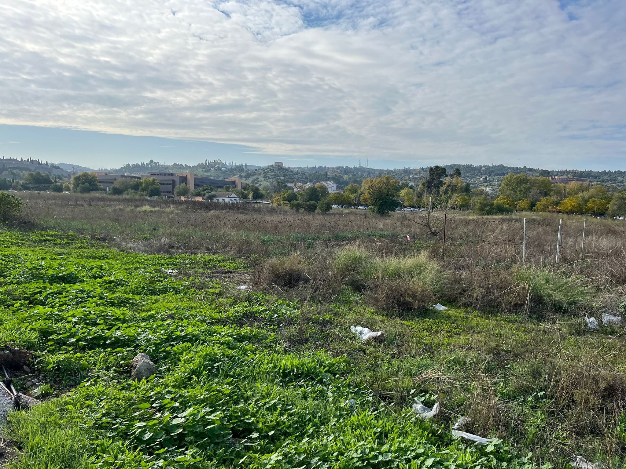 Terreno en donde se ubicará el campo de fútbol Carlos III de Toledo