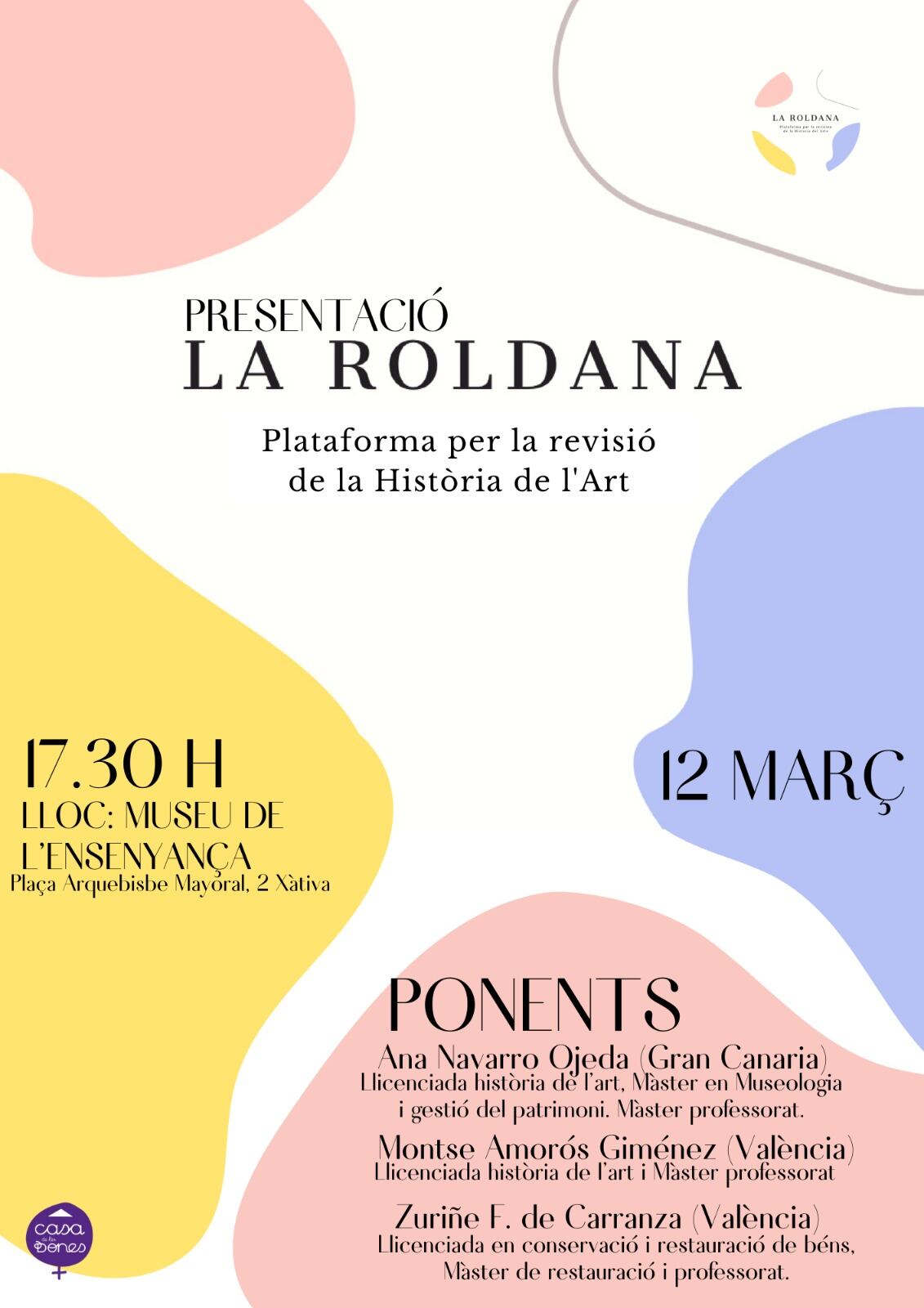 Cartel de presentación de &quot;La Roldana&quot; en Xàtiva