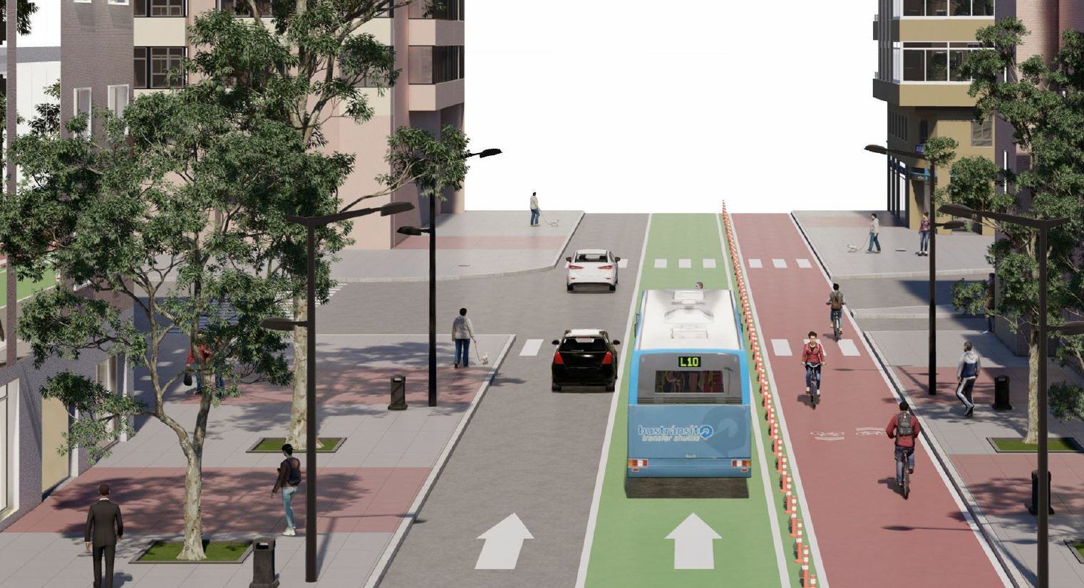 Recreación de la situación en la que quedará el entorno de Floridablanca