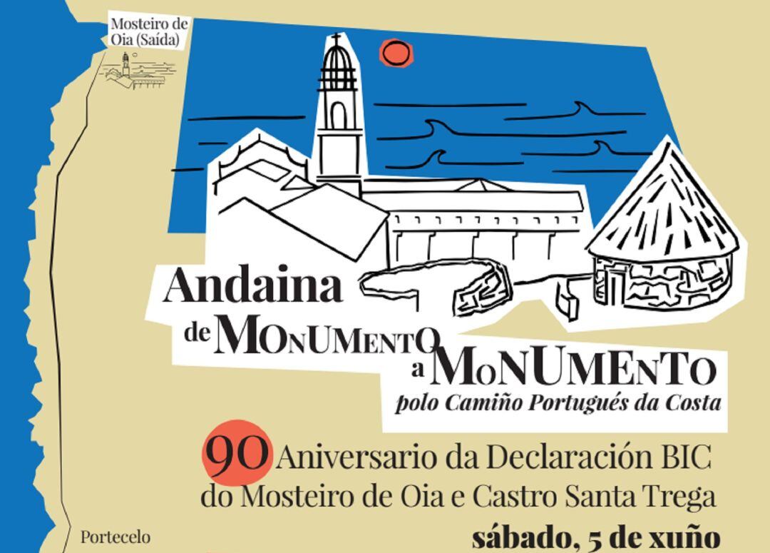 Cartel de la Andaina de Monumento a Monumento.