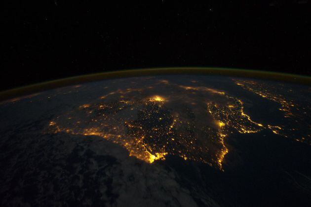 España, desde el espacio.