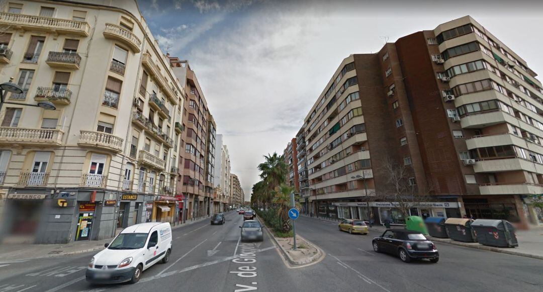 Confluencia de las avenidas Giorgeta y Pérez Galdós