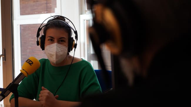 Lidia García durante la entrevista en el programa Hoy por hoy Murcia