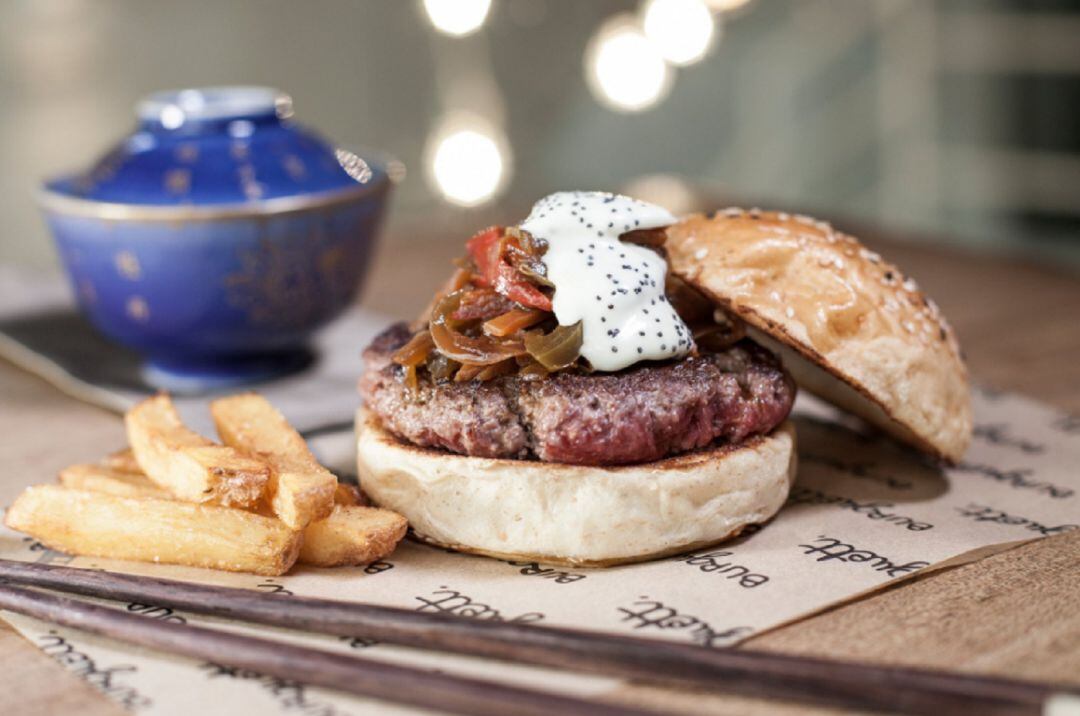 Las hamburguesas de Burgett.