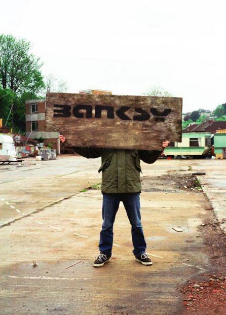 Imagen de Banksy tomada por Steve Lazarides