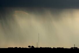 Tormenta sobre los campos de Valladolid