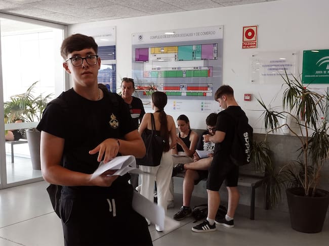 Momento del descanso entre las pruebas