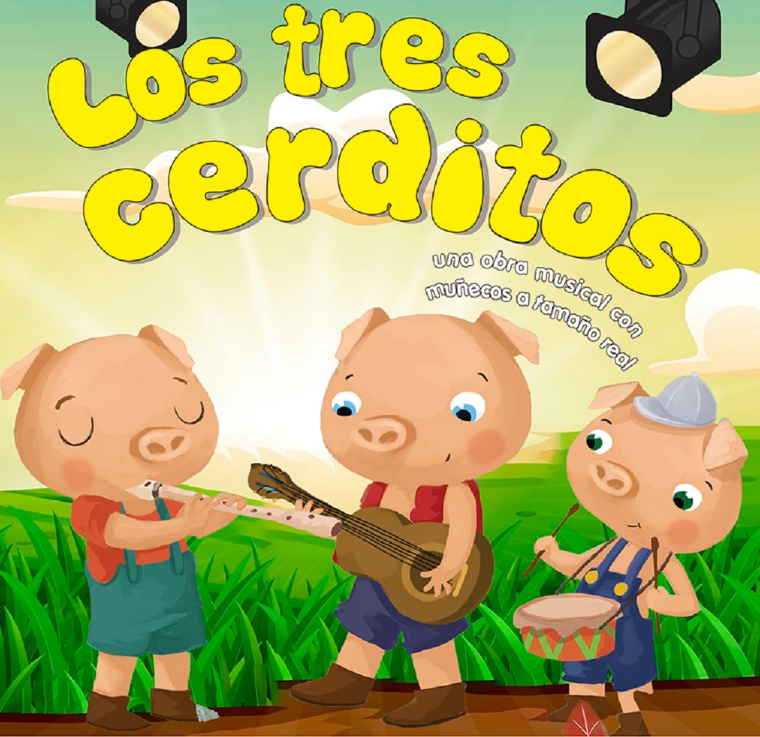 Musical en el Ortega con Los tres Cerditos