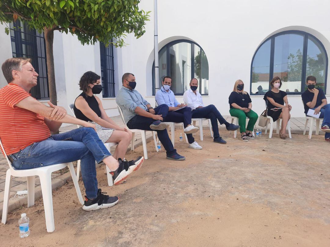 Equipo de gobierno en el acto de balance de los dos primeros años de legislatura