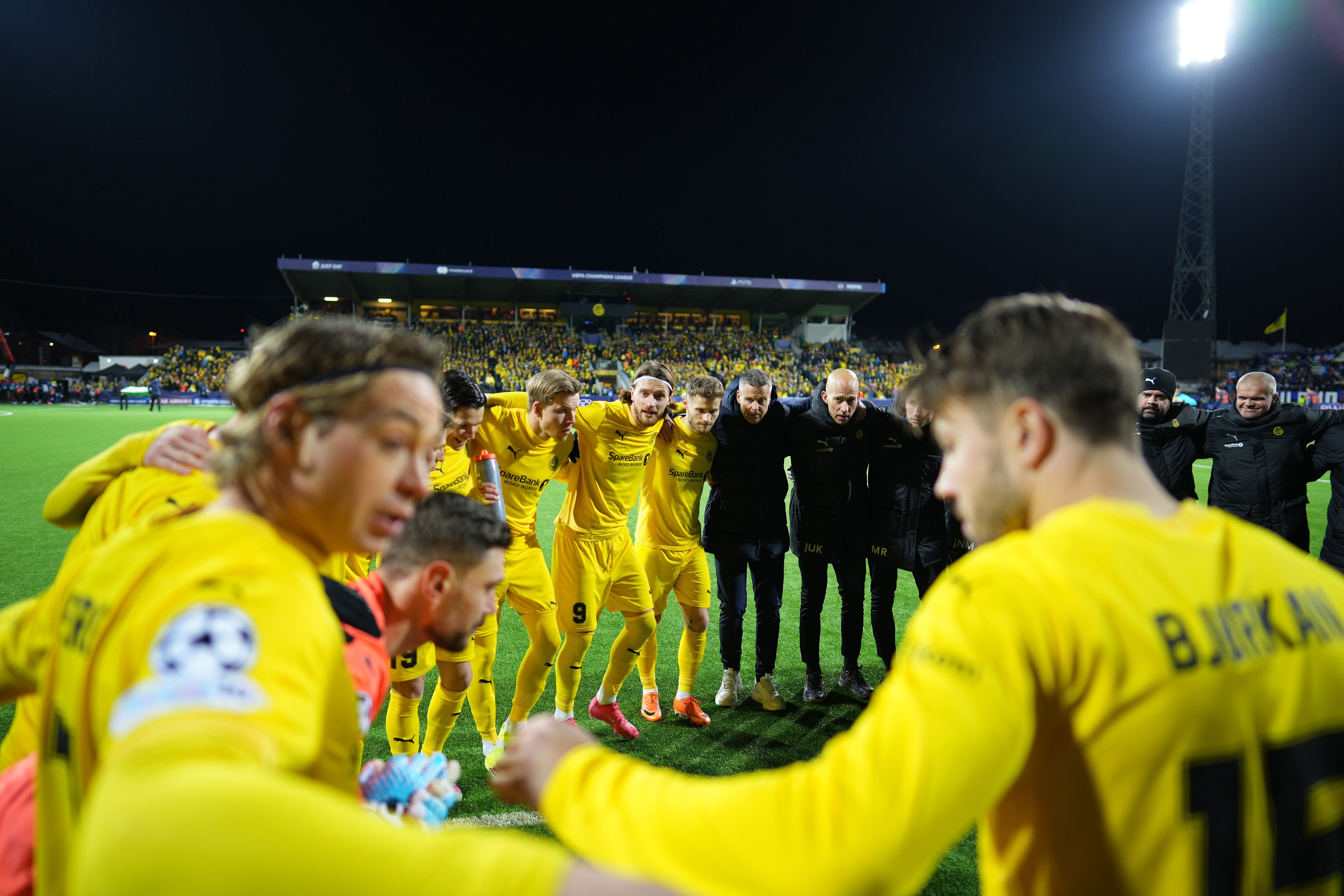 Bodø/Glimt se conjura antes de jugar contra el Inter