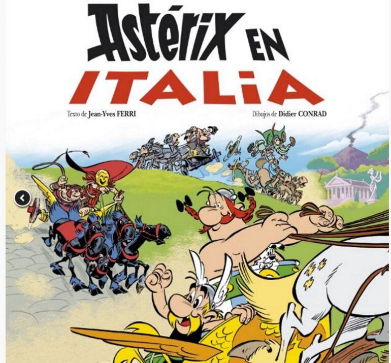 Portada en castellano del nuevo álbum de Astérix.