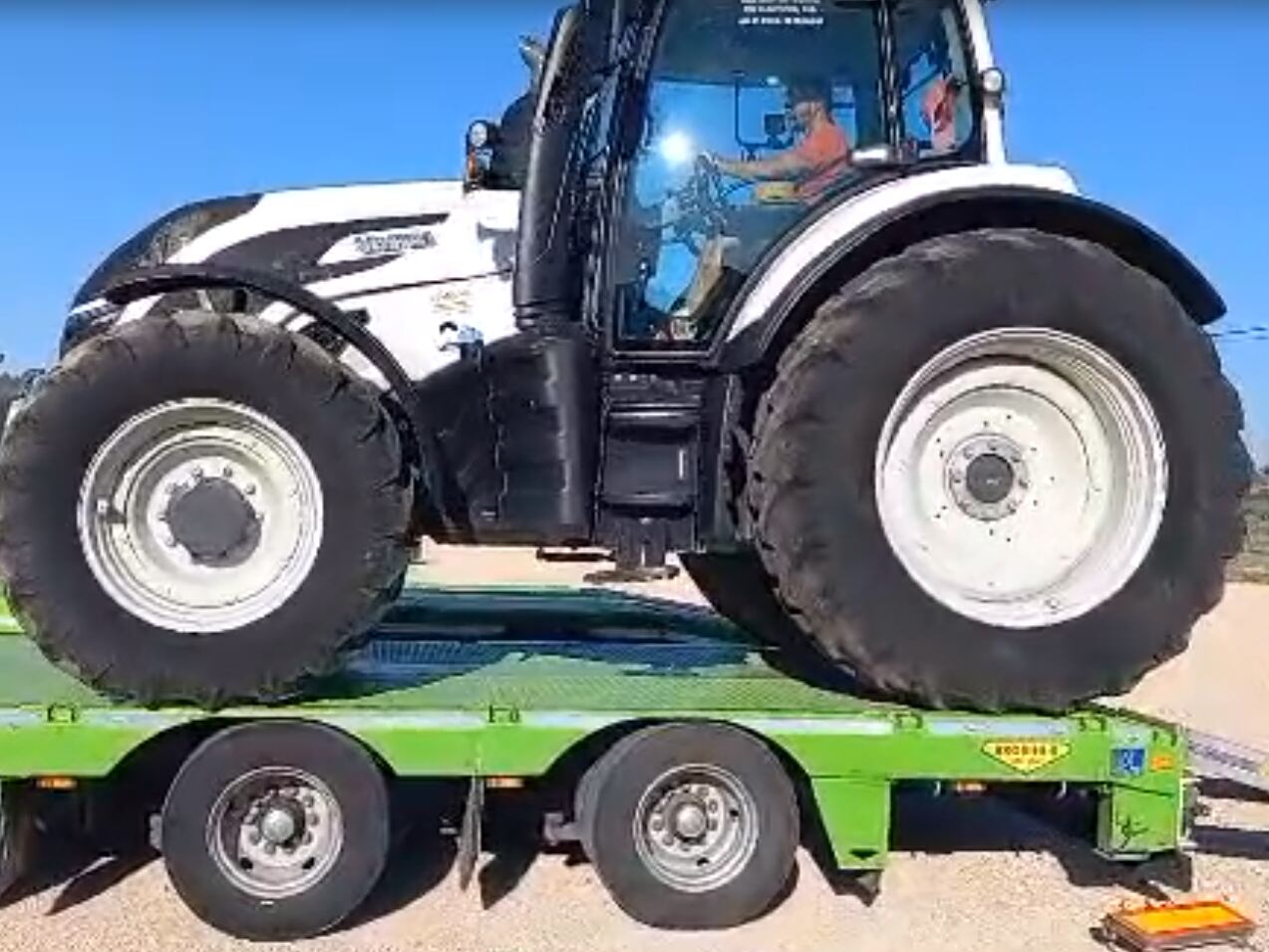 Preparación tractorada hacia Madrid