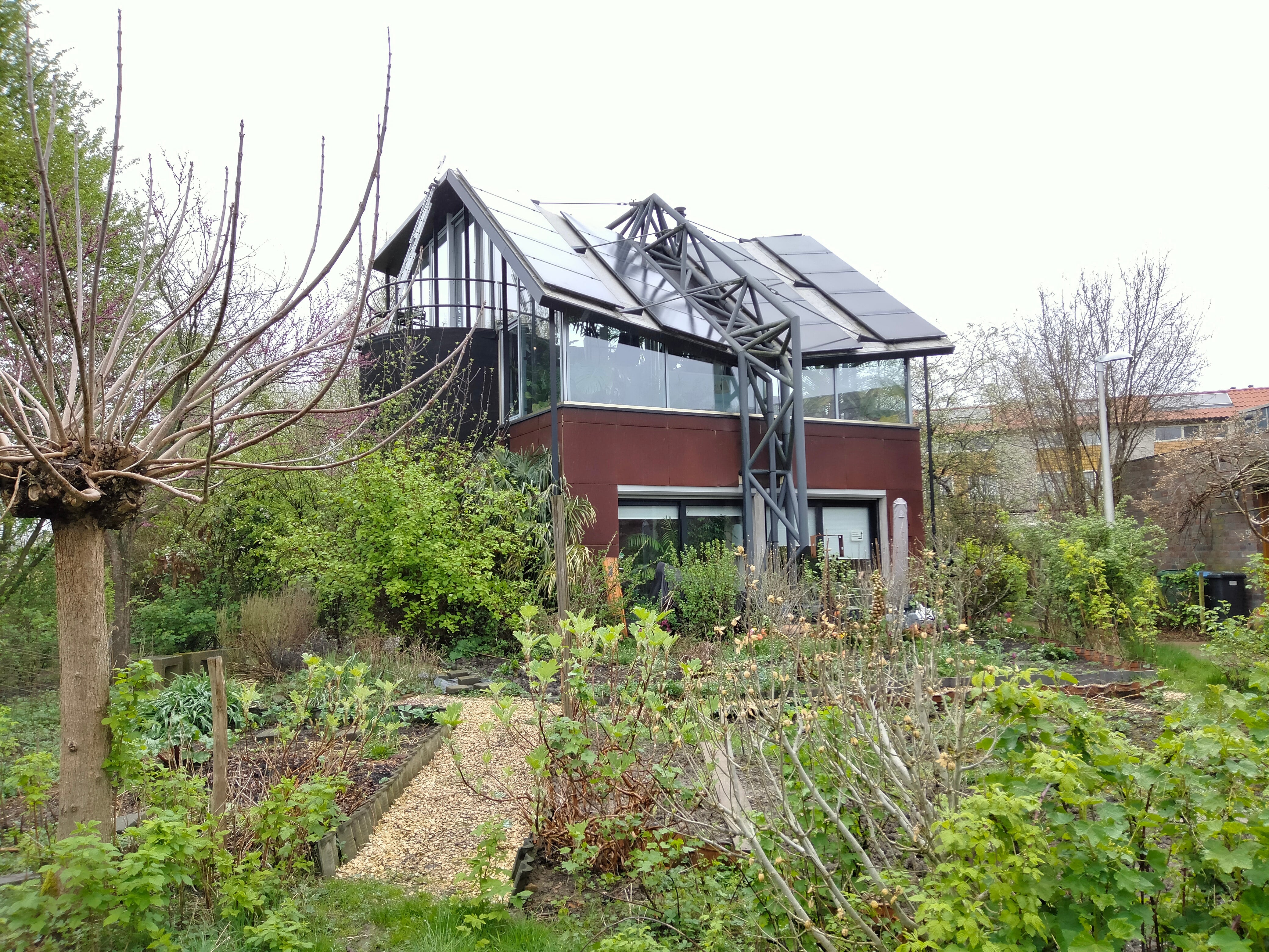 Una de las viviendas del barrio de Lanxmeer en Culemborg (Países Bajos)