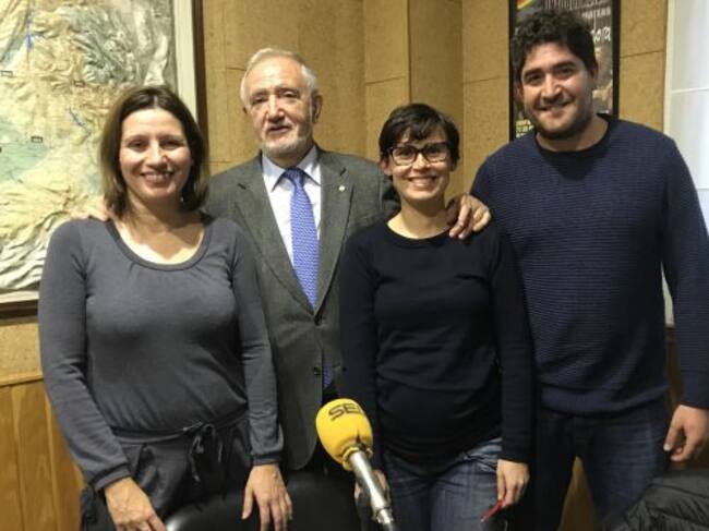 Ana Cano, Pedro Roca, Noemí Nielfa y Guillermo García en el estudio de SER Cuenca.