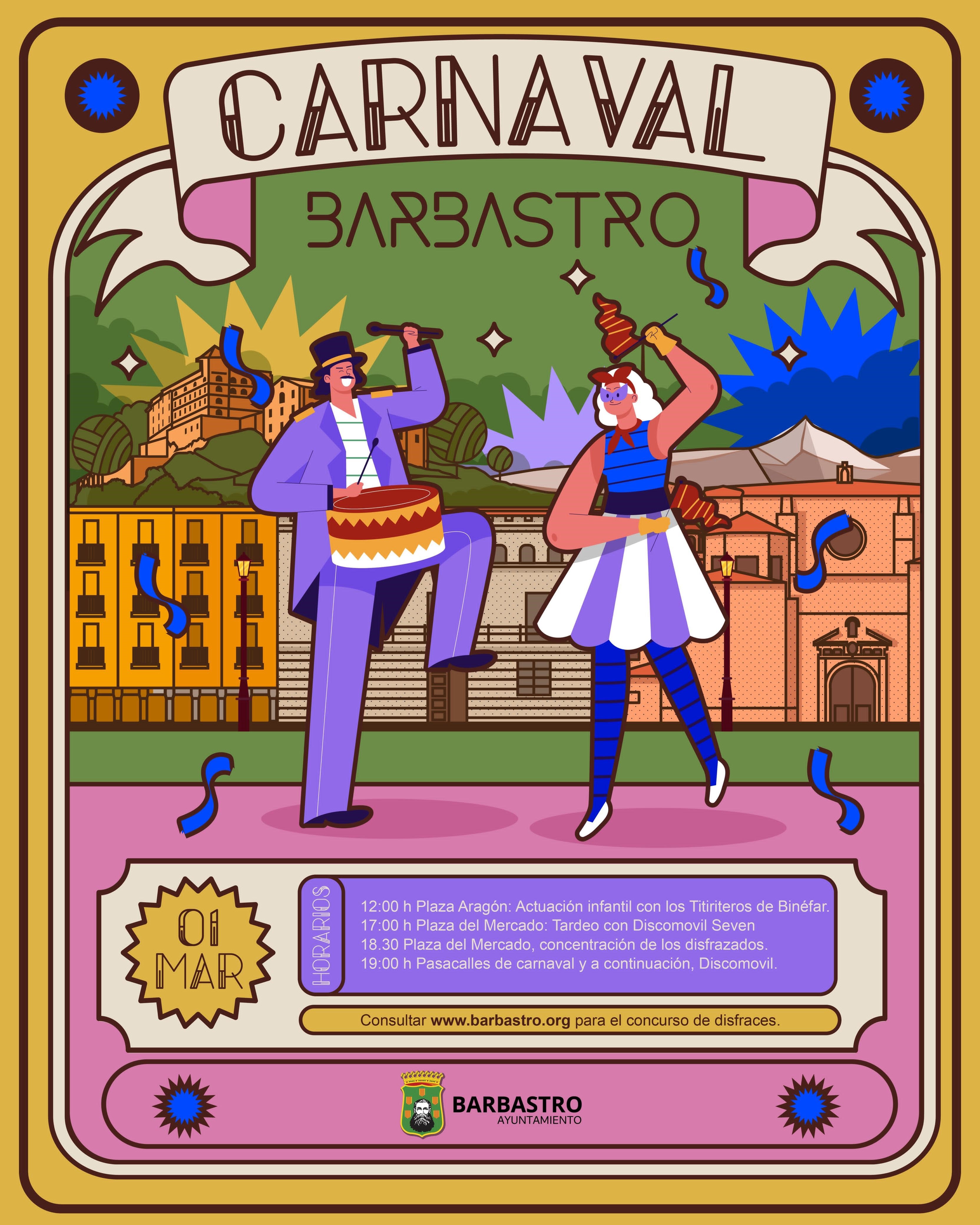 Cartel del carnaval de Barbastro