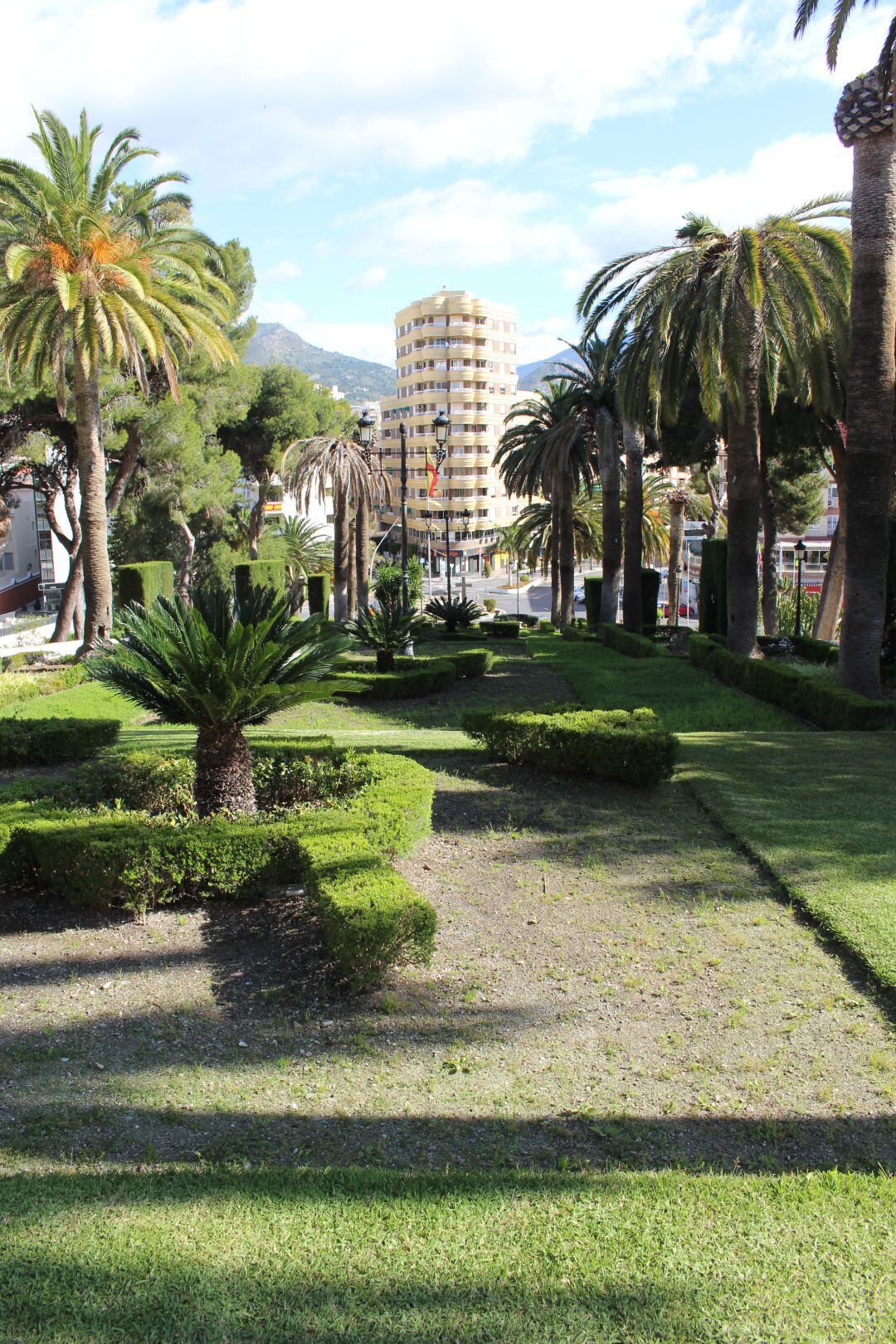 Imagen de los jardines del Santuario de Nuestra Señora Virgen de la Cabeza
