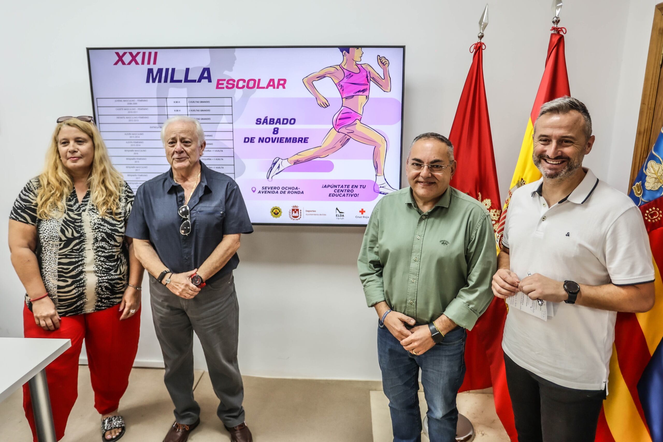 Presentación de la XIII Milla Escolar de Elda