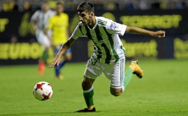 Redru en el partido Cádiz-Real Betis de Copa de esta temporada