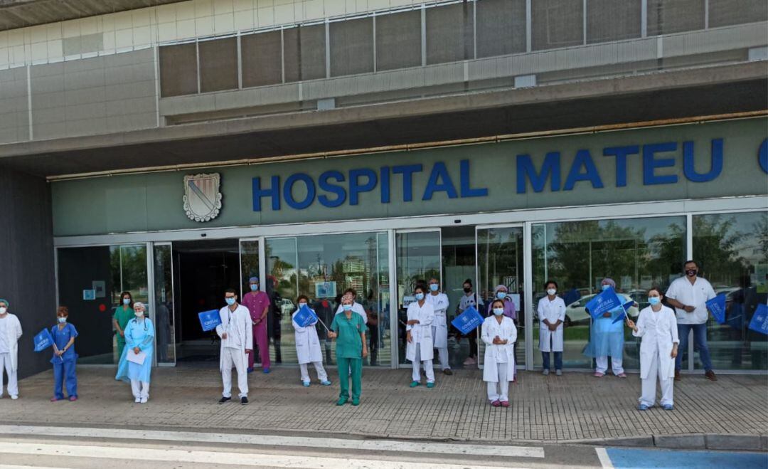 Imatge de la protesta d'aquest dijous