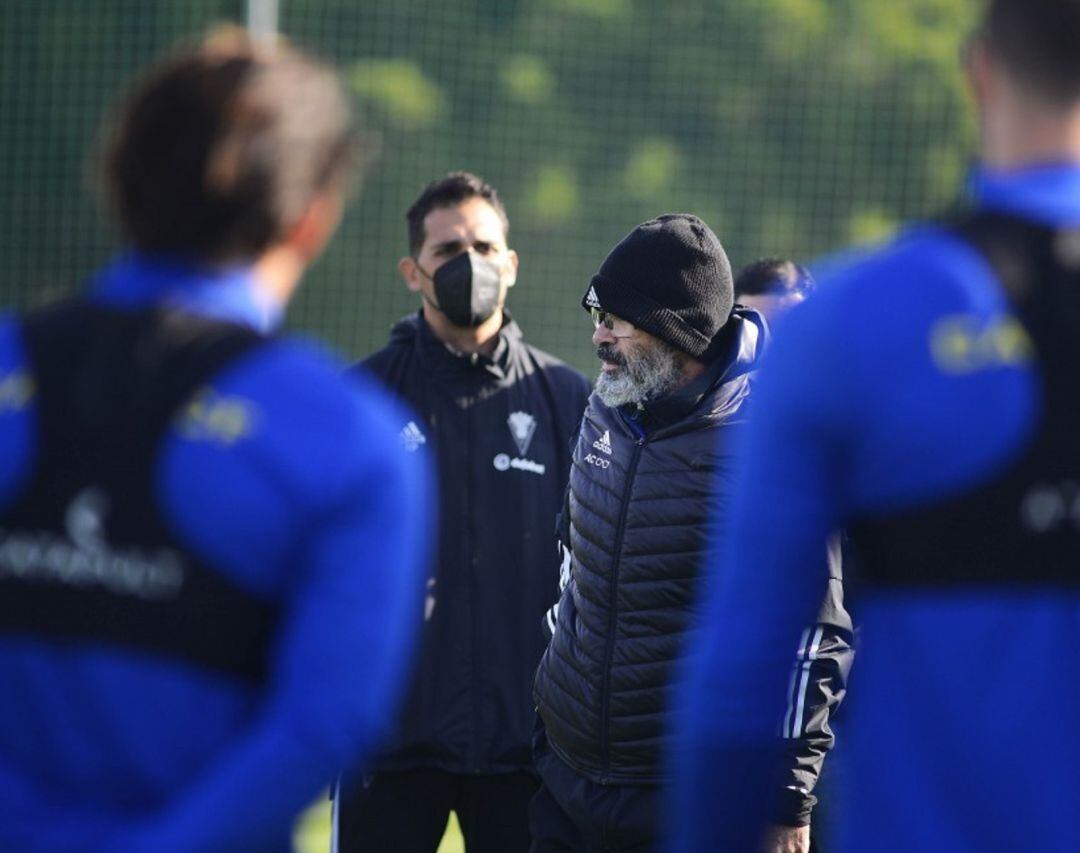 Cervera durante un entrenamiento.