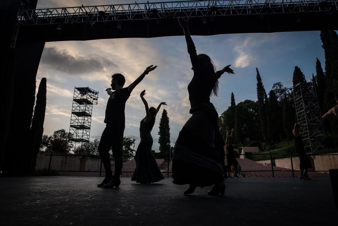 Ensayos en el teatro del Generalife