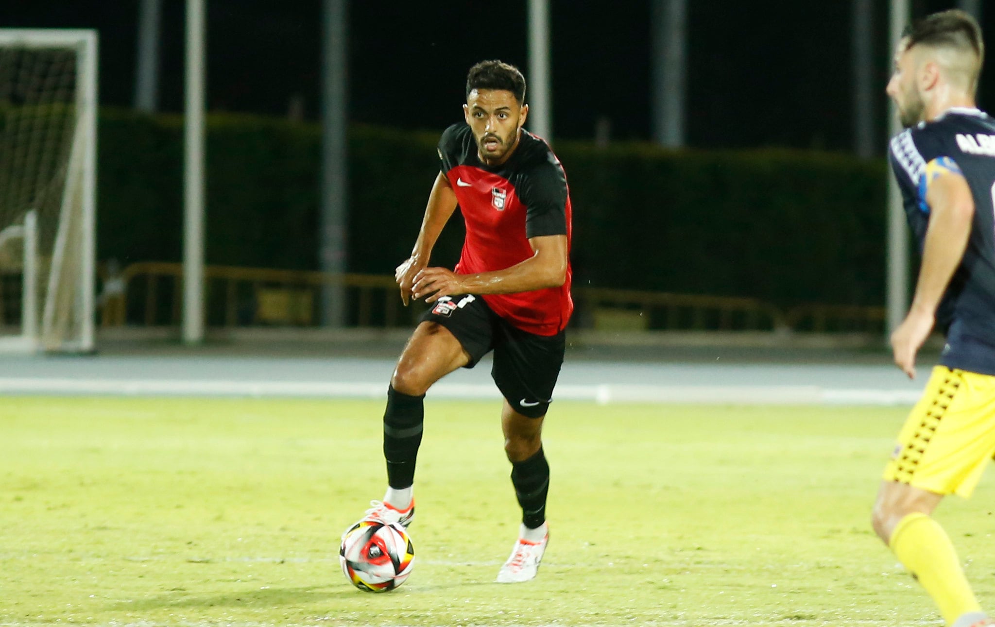 Hamza Hafidi durante un partido de La Nucía