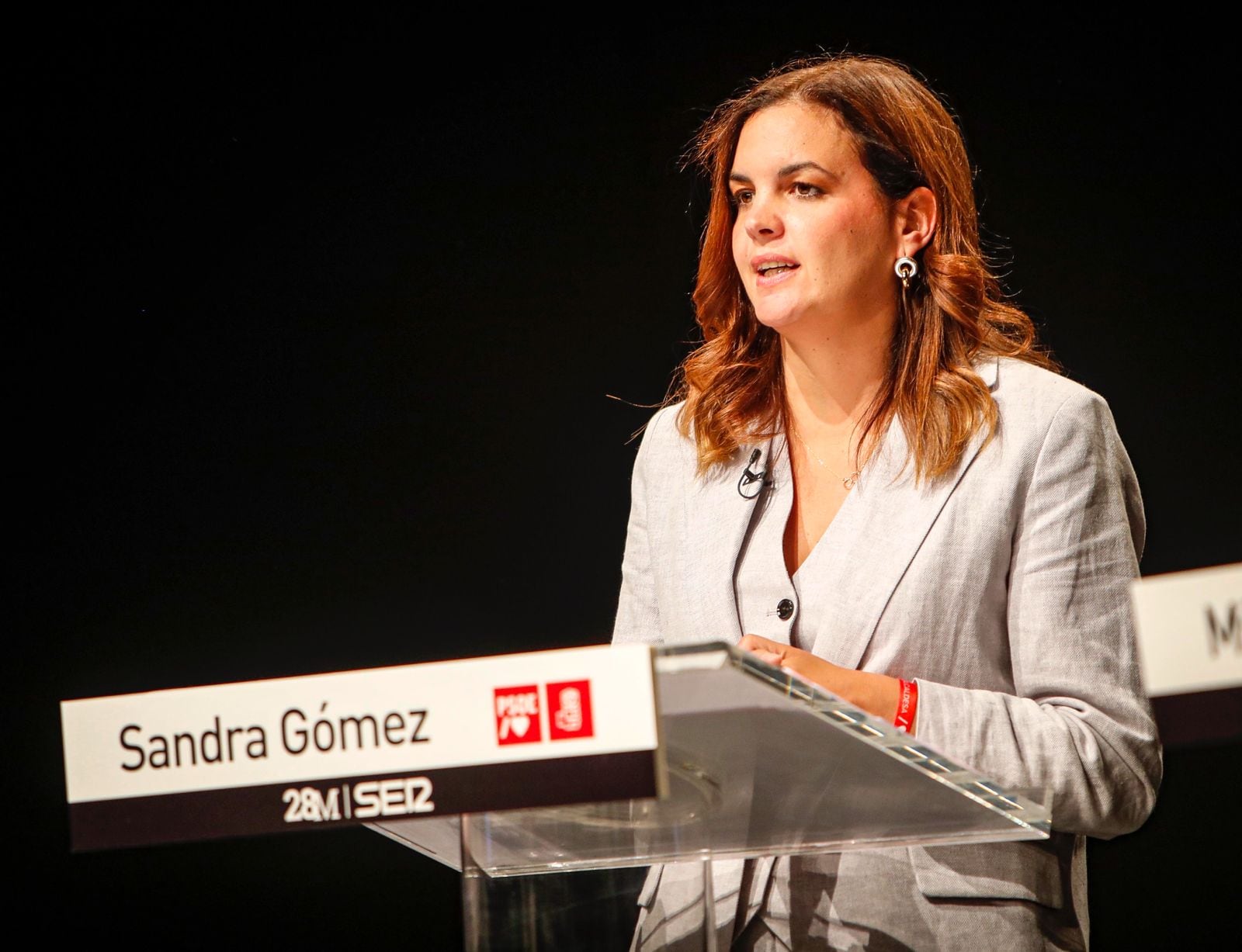 Sandra Gómez, candidata de PSPV-PSOE a la alcaldía de València en el debate de la SER