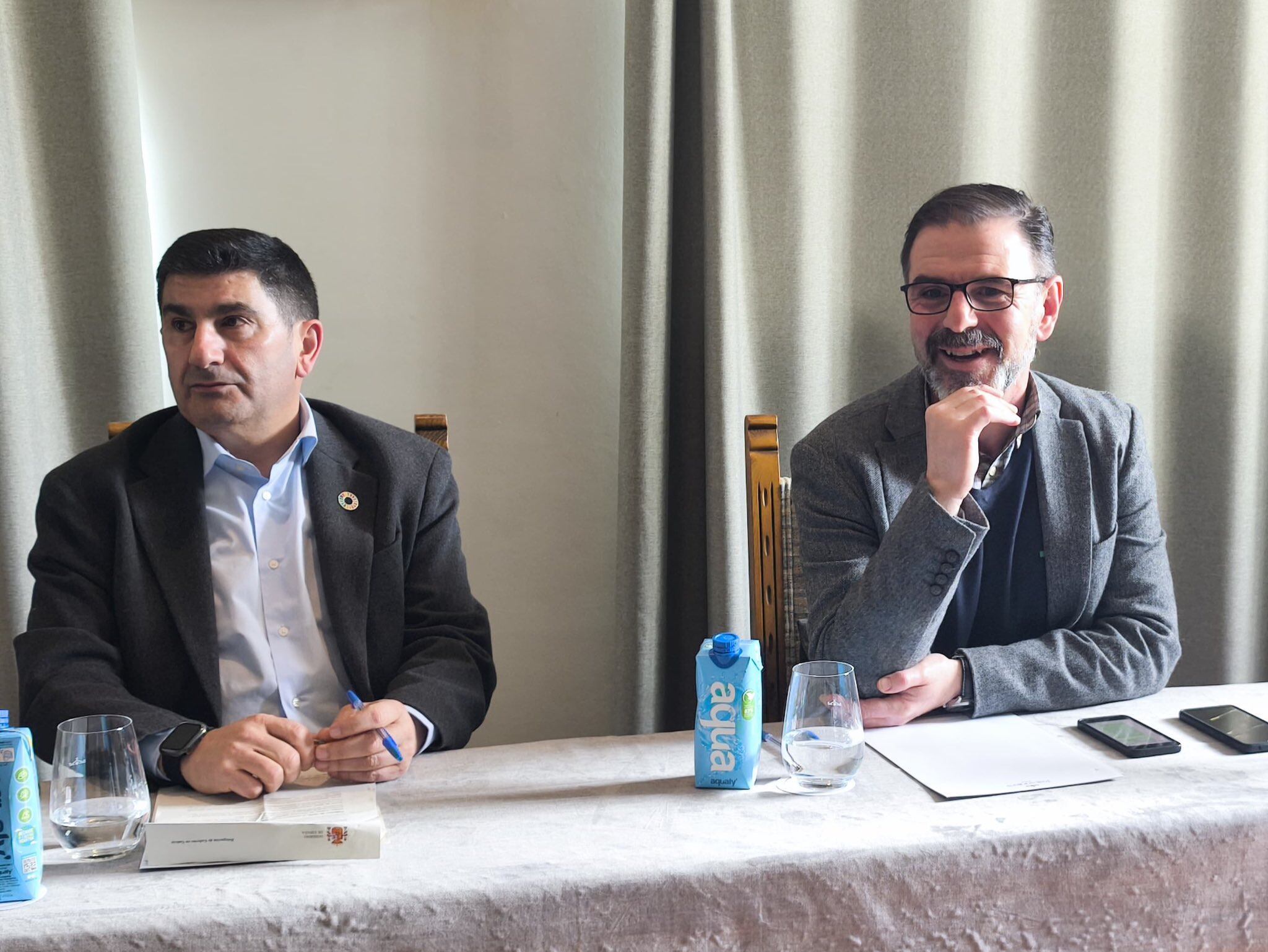 Pedro Blanco ha confirmado la inversión en la tarde de este lunes en una comparecencia en Ferrol junto a Ángel Mato, portavoz del PSOE en el Concello (cedida)