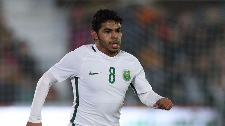 Yahia Al-Shehri, nuevo jugador del Leganés, durante un partido con su selección 