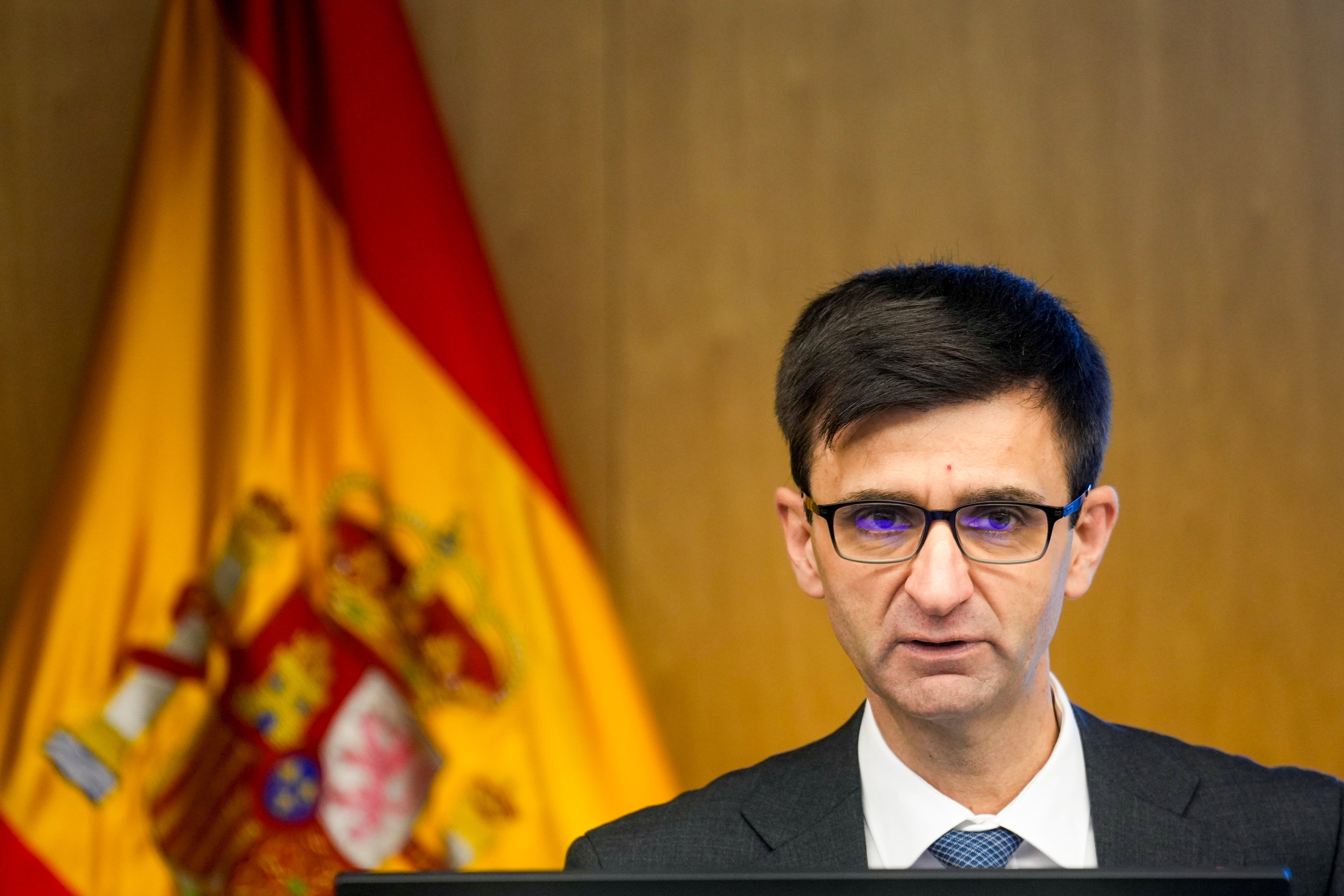 El presidente de RTVE, José Pablo López, comparece por primera vez ante la comisión de control parlamentario de la Corporación para explicar cómo va a ser su gestión, de la que ya ha anticipado algunas pinceladas con decisiones de calado, como el nombramiento del nuevo director de TVE, el exdirectivo de Mediaset Sergio Calderón. EFE/ Borja Sánchez-Trillo