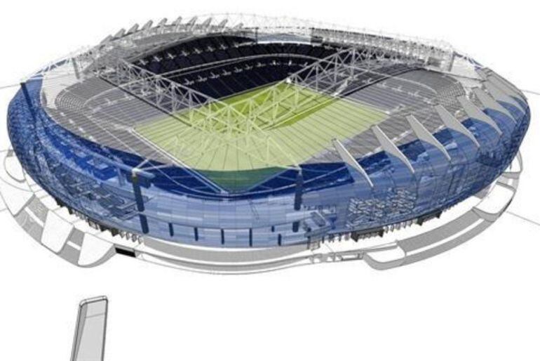 Maqueta del nuevo estadio de Anoeta