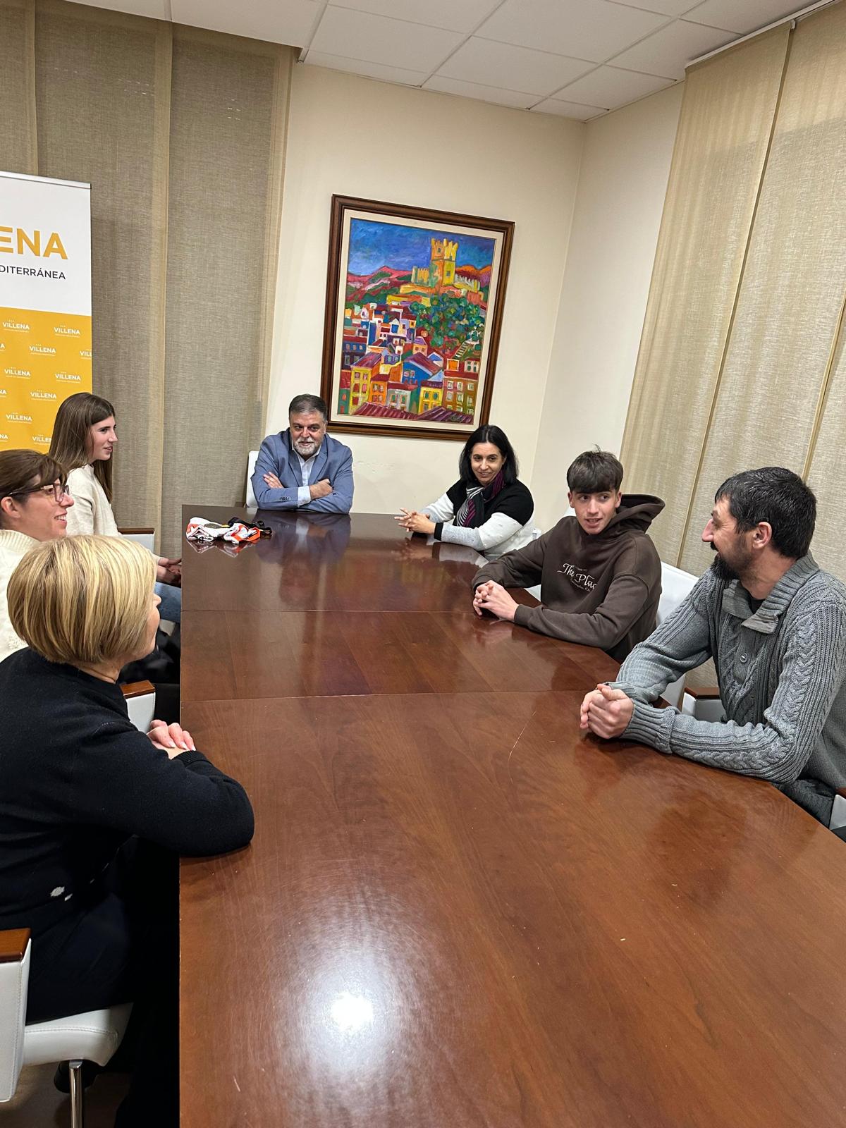 Elsa Martínez en el Ayuntamiento de Villena