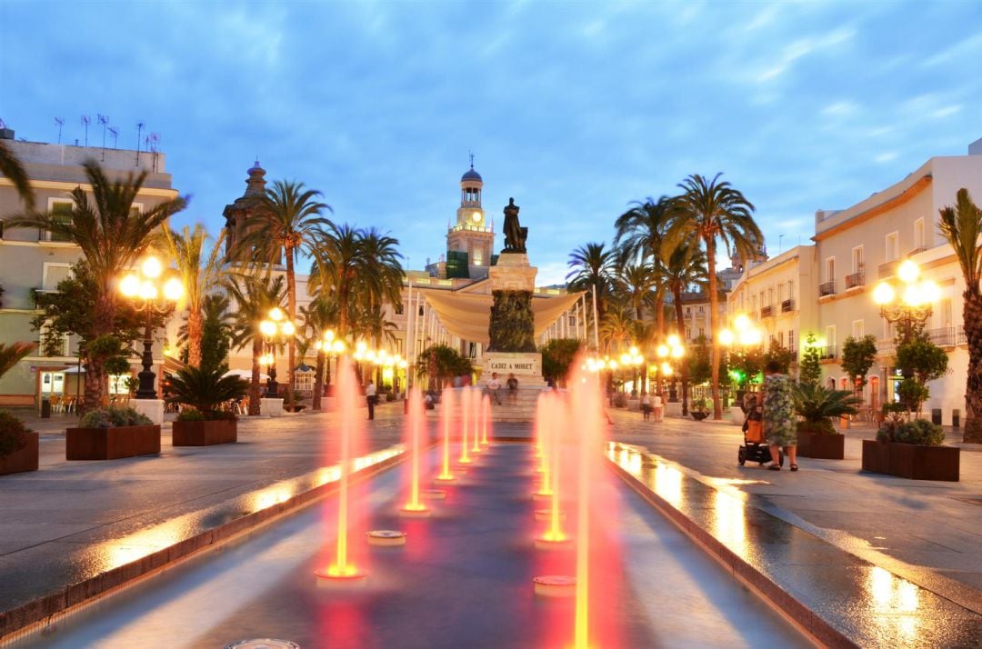 Plaza de San Juan de Dios de Cádiz, donde se encuentra el Ayuntamiento