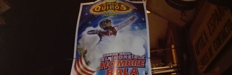 Cartel anunciador del Circo Quirós