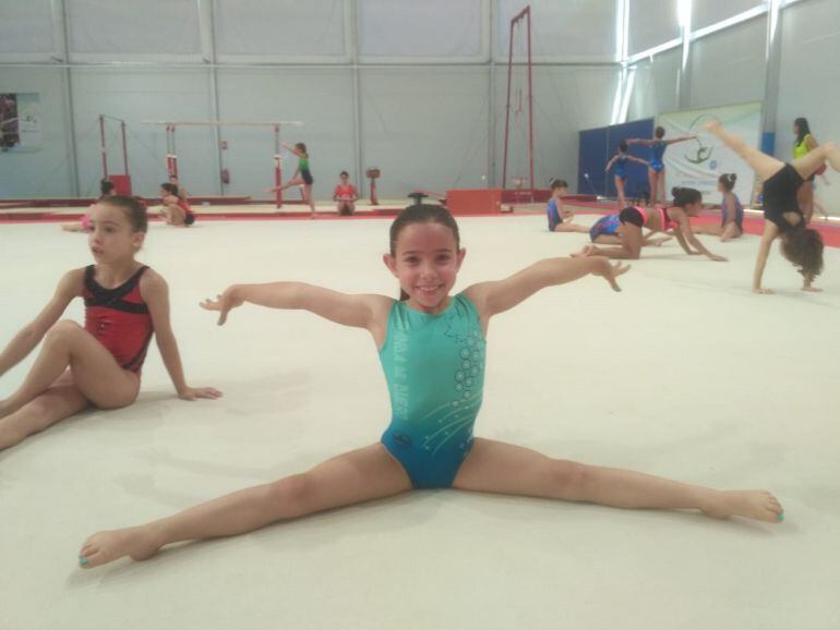La joven ribereña durante una sesión de ensayo en el Nacional de Guadalajara.